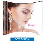 Pop Up 8 ft. Trade Show Display - Graphics Only